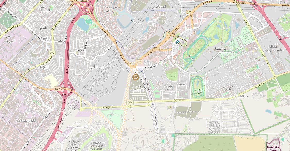 Keturah Reserve, Meydan, Mohammed Bin Rashid City, Dubai — map